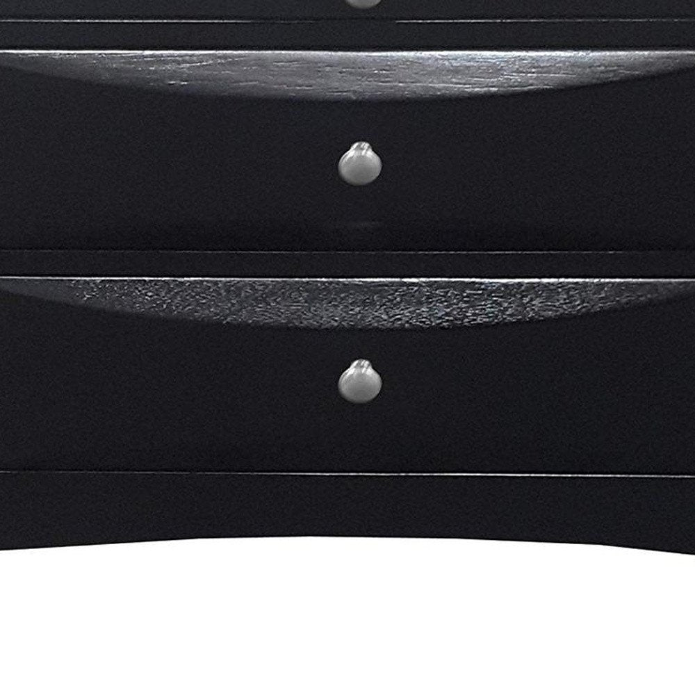 The Malden Solid Wood Three-Drawer Nightstand