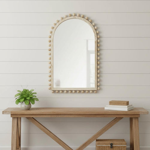 The Vale Solid Wood Arch Mirror
