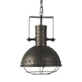 The Underhill Black Metal Caged Pendant Light