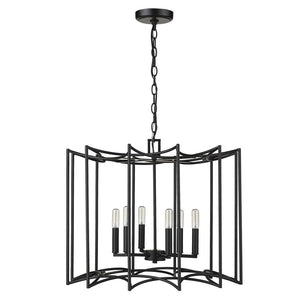 The Tenby Matte Black Steel Pendant