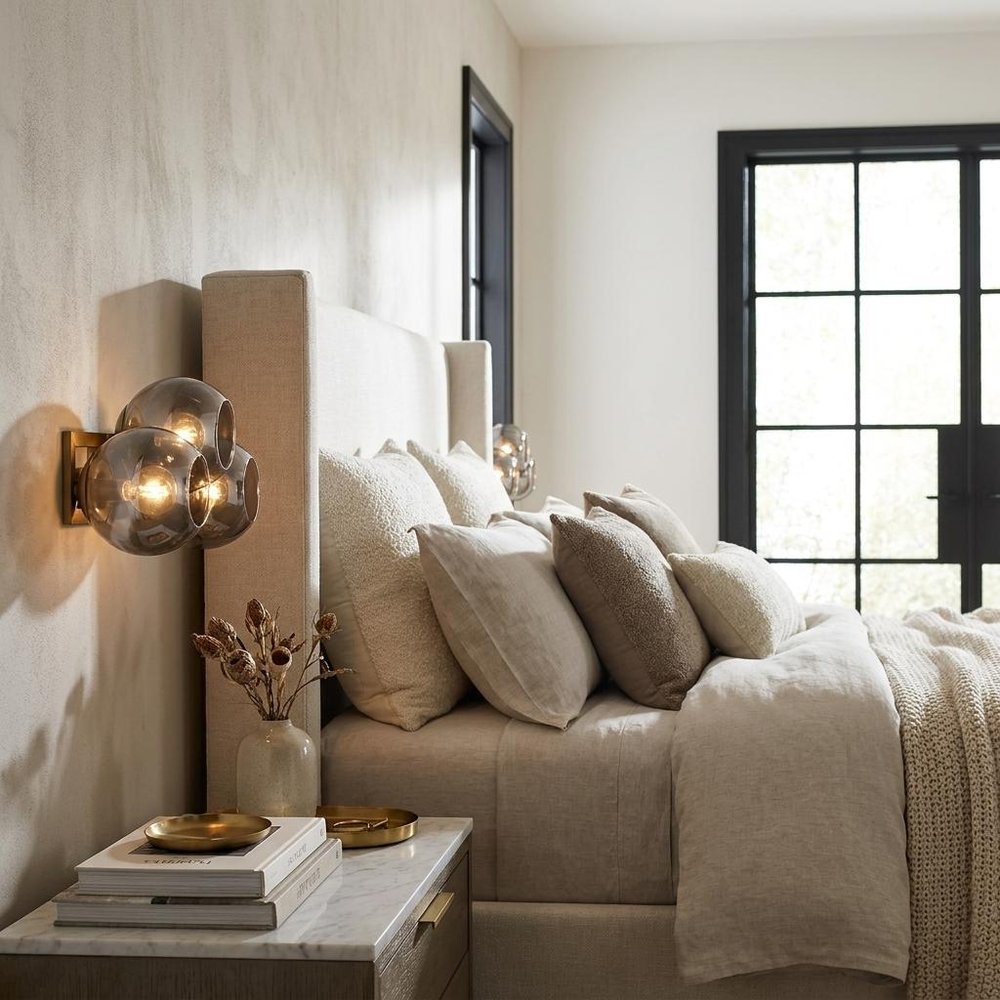 The Wren Aged Brass Sconce