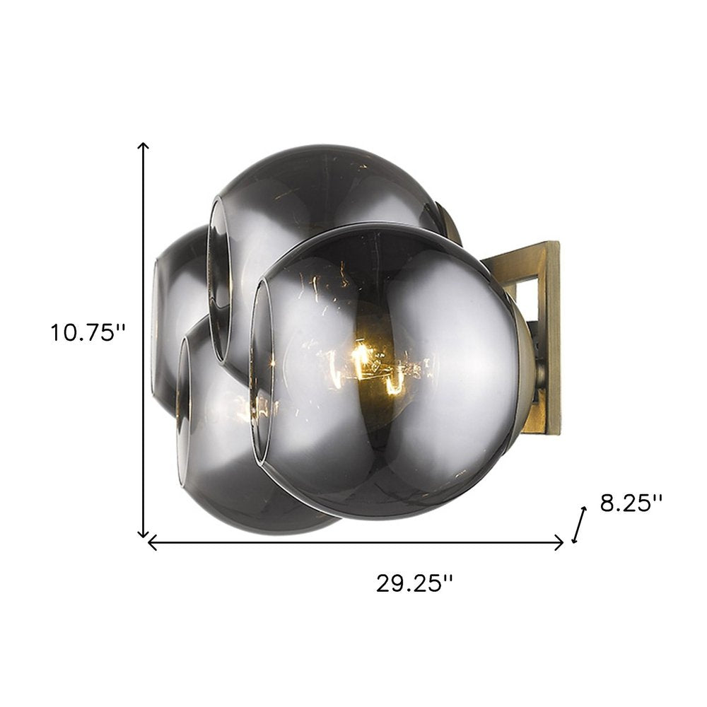 The Wren Aged Brass Sconce
