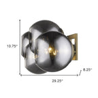 The Wren Aged Brass Sconce