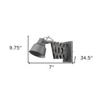 The Corbel Grey Metal Sconce