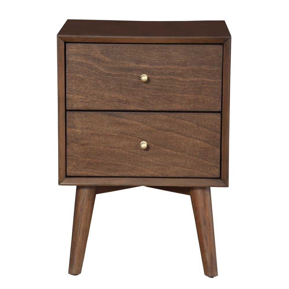The Larkin Mahogany Two-Drawer Nightstand