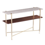 The Westbrook Faux Marble Console Table