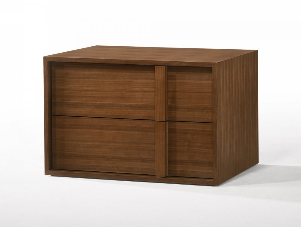 The Norwood Solid Wood Two-Drawer Nightstand