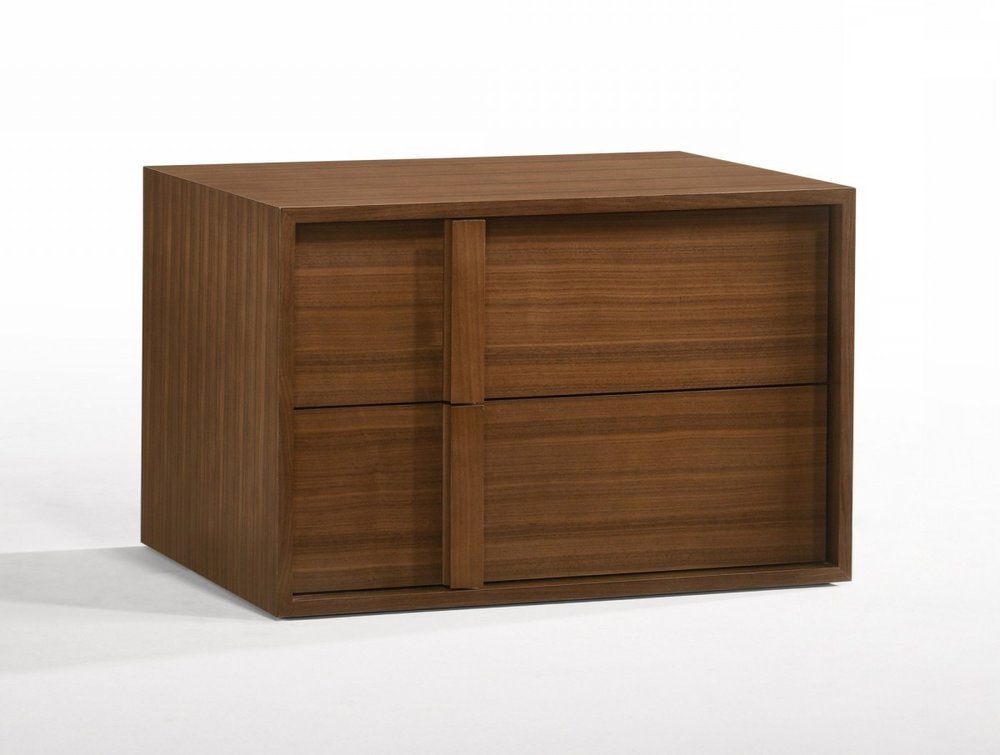 The Norwood Solid Wood Two-Drawer Nightstand