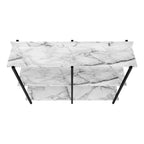 The Brindle Wood and Black Metal Console Table