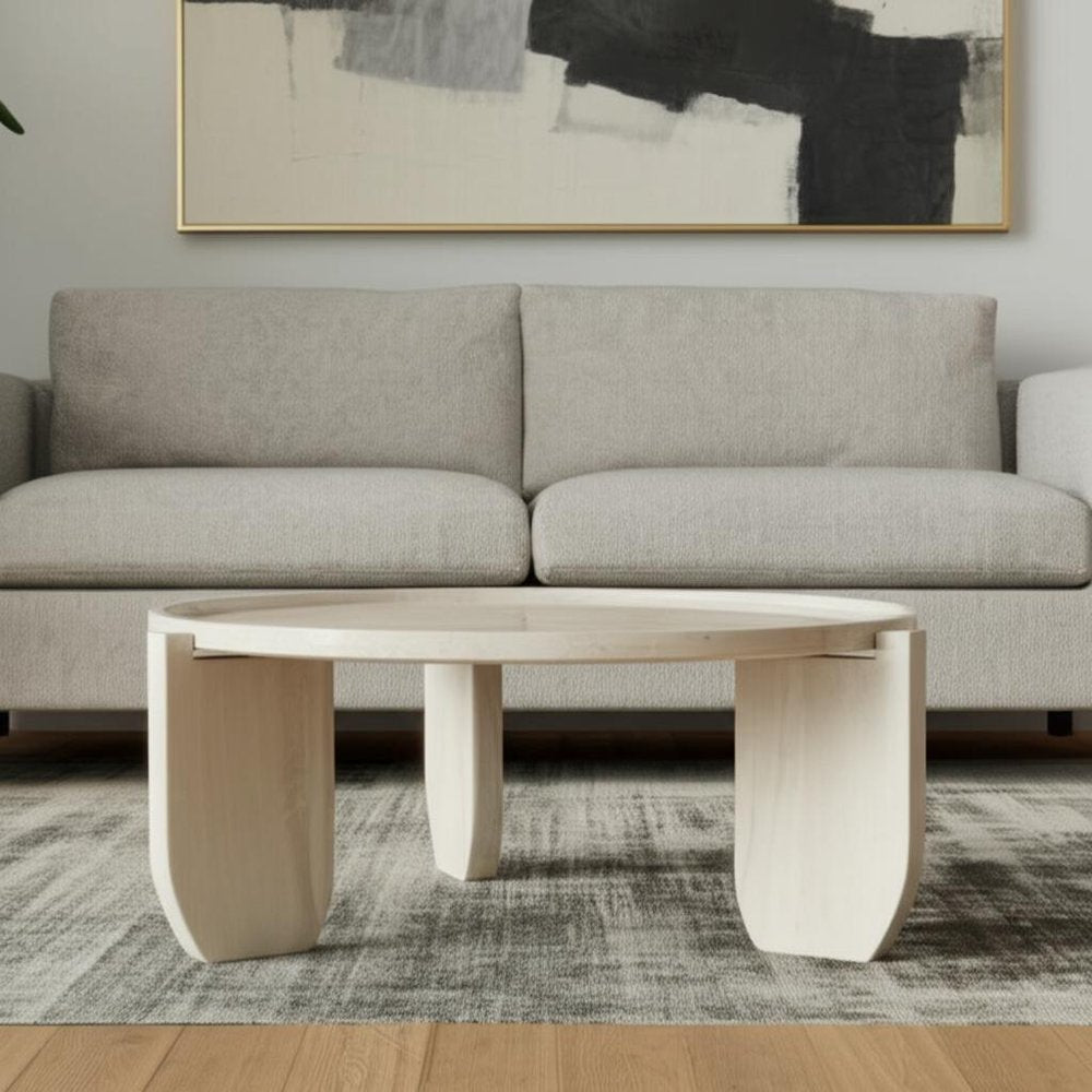 The Camber Solid Marble Coffee Table
