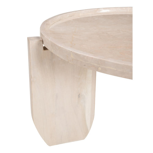 The Camber Solid Marble Coffee Table
