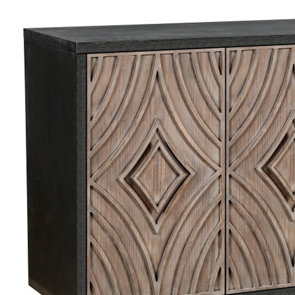 The Uxley Carved Wood Sideboard