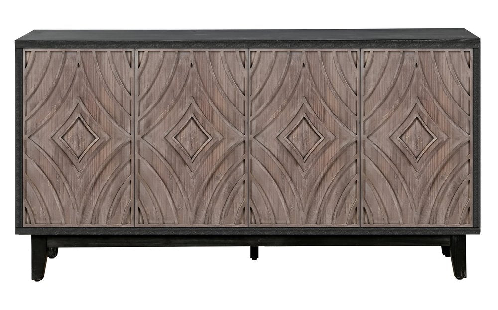 The Uxley Carved Wood Sideboard