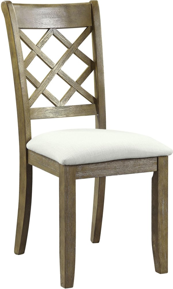 The Sudbury Linen Cross Back Dining Chairs (Set of Two)