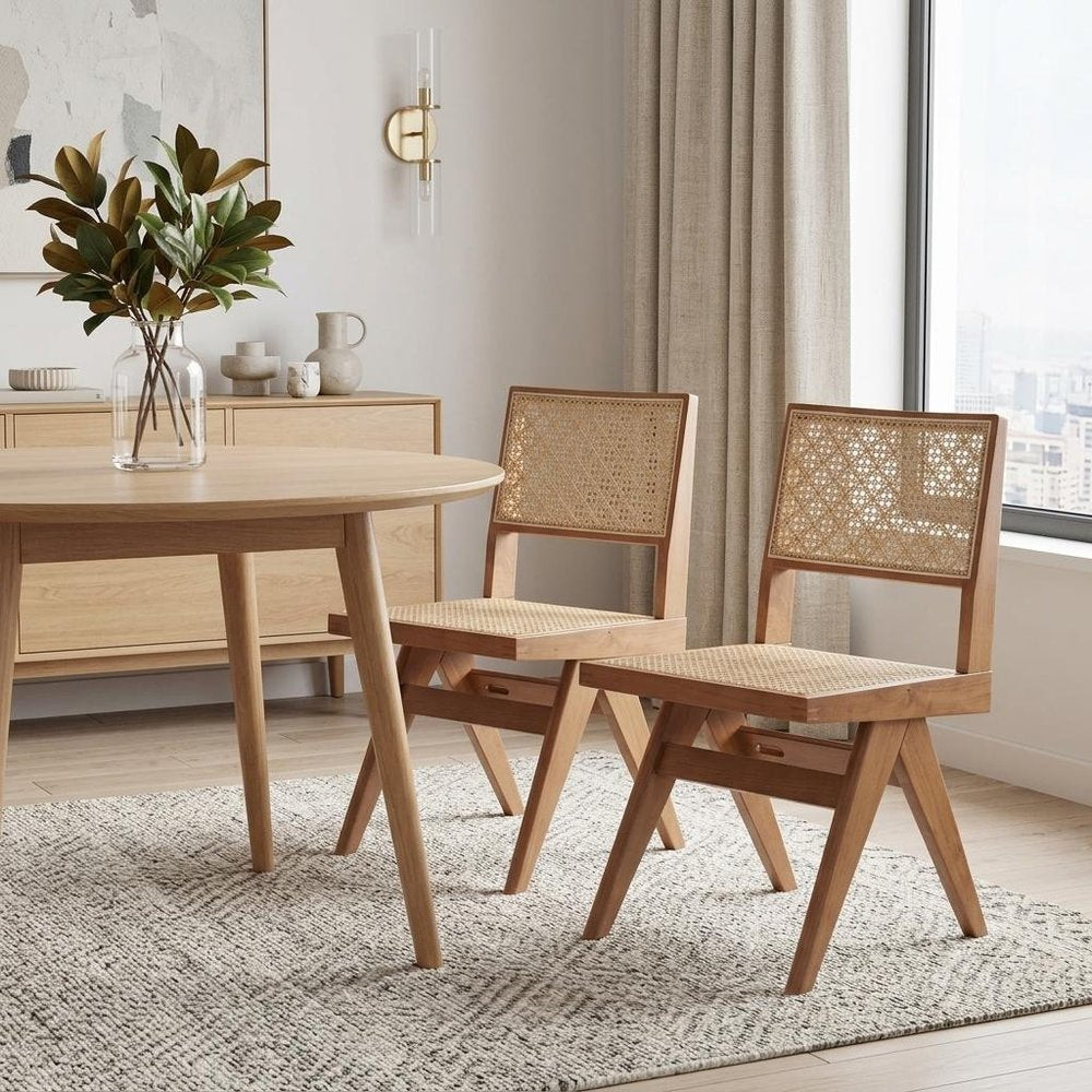 The Thurlow Rattan Dining Chairs (Set of Two)