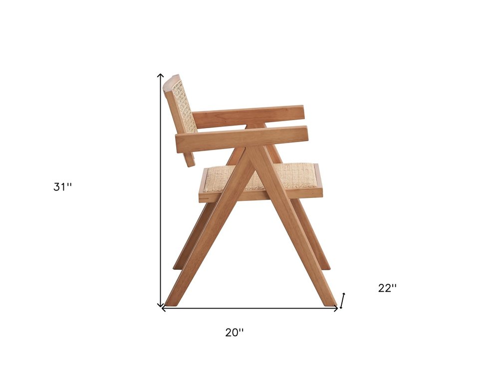 The Ulverston Rattan Dining Arm Chairs (Set of Two)