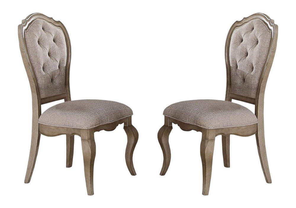 The Vickery Tufted Fabric Dining Chairs (Set of Two)