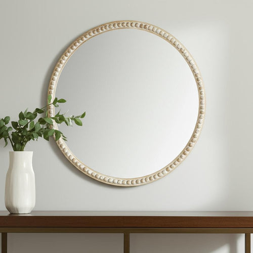 The Terra Mango Wood Round Mirror