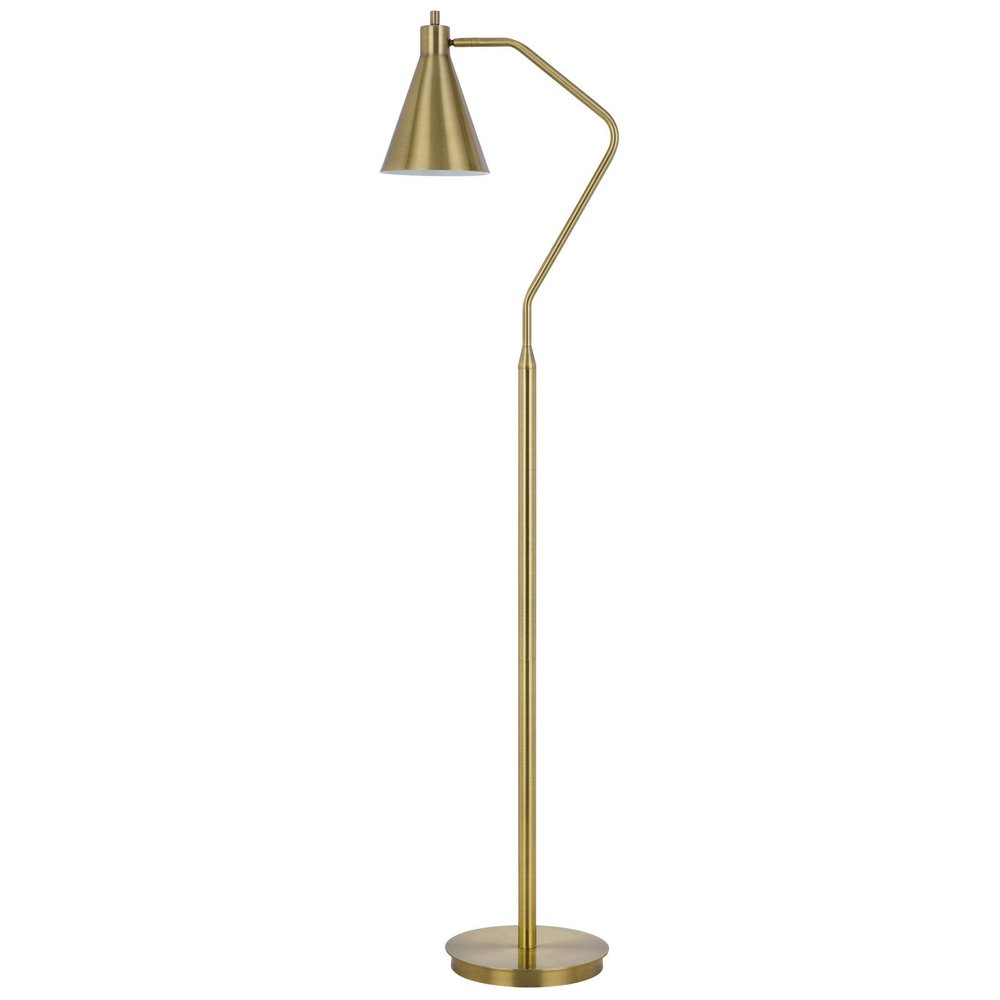 The Pelham Brass Metal Reading Floor Lamp