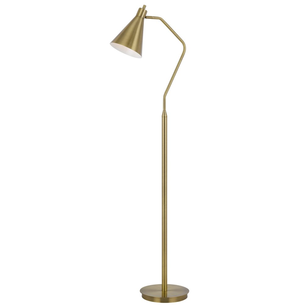 The Pelham Brass Metal Reading Floor Lamp