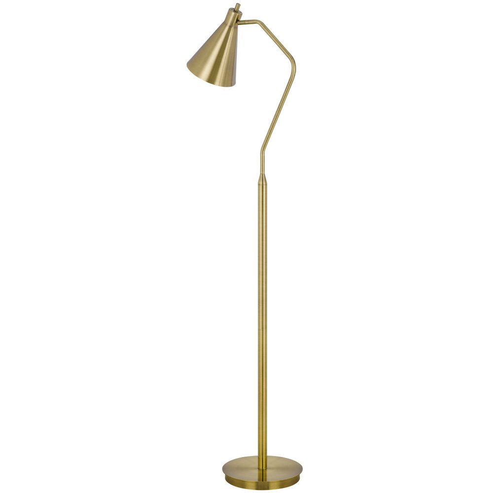 The Pelham Brass Metal Reading Floor Lamp