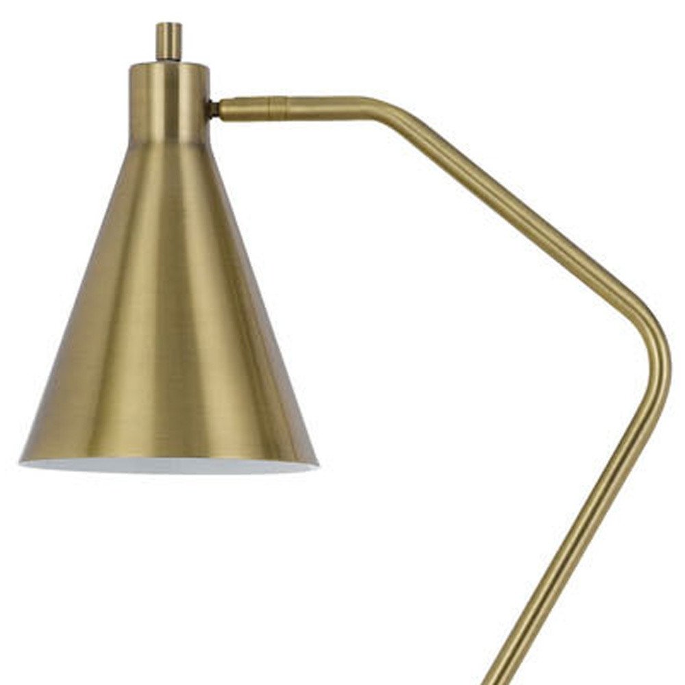 The Pelham Brass Metal Reading Floor Lamp