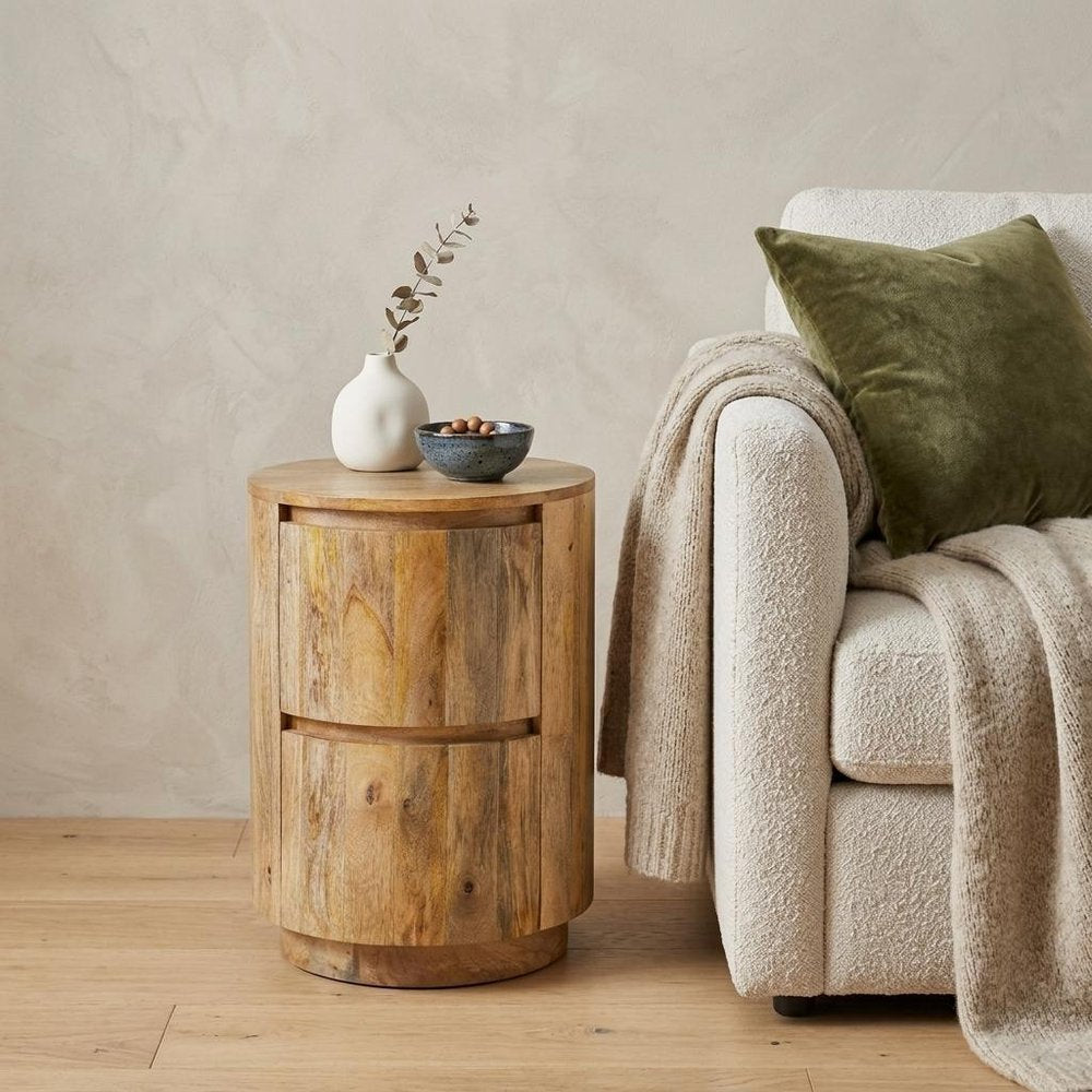 The Linden Mango Wood End Table