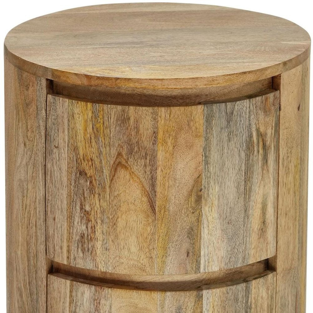 The Linden Mango Wood End Table