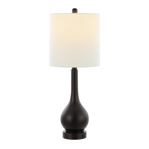The Dune Antiqued Bronze Table Lamps (Set of Two)