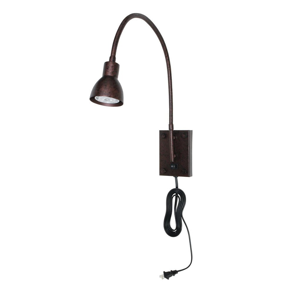 The Marsden Antiqued Brass Spotlight Sconce