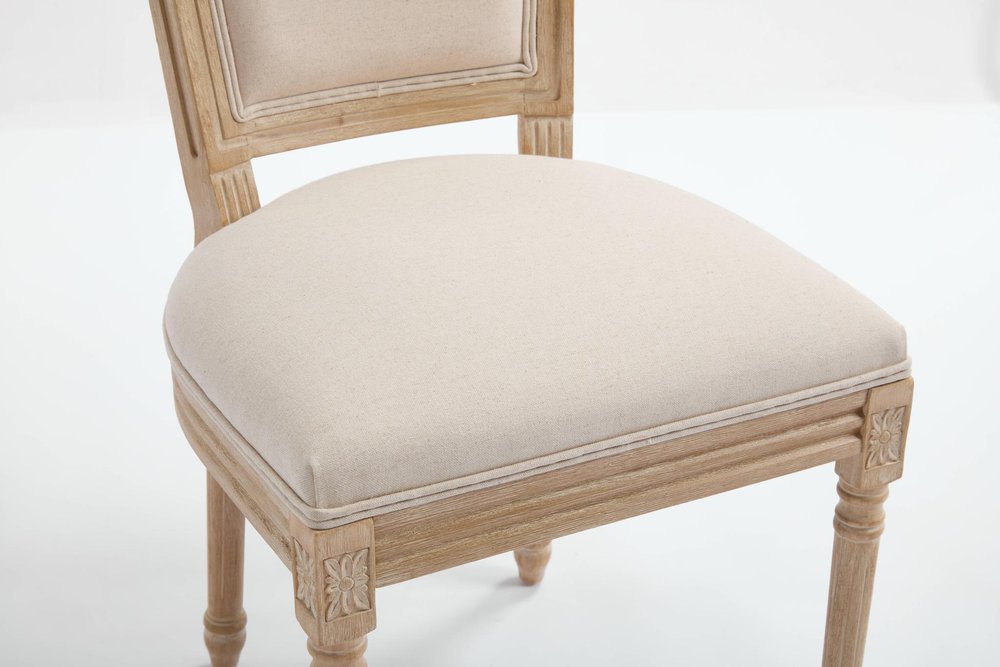 The Wendover Linen Dining Chairs (Set of Two)