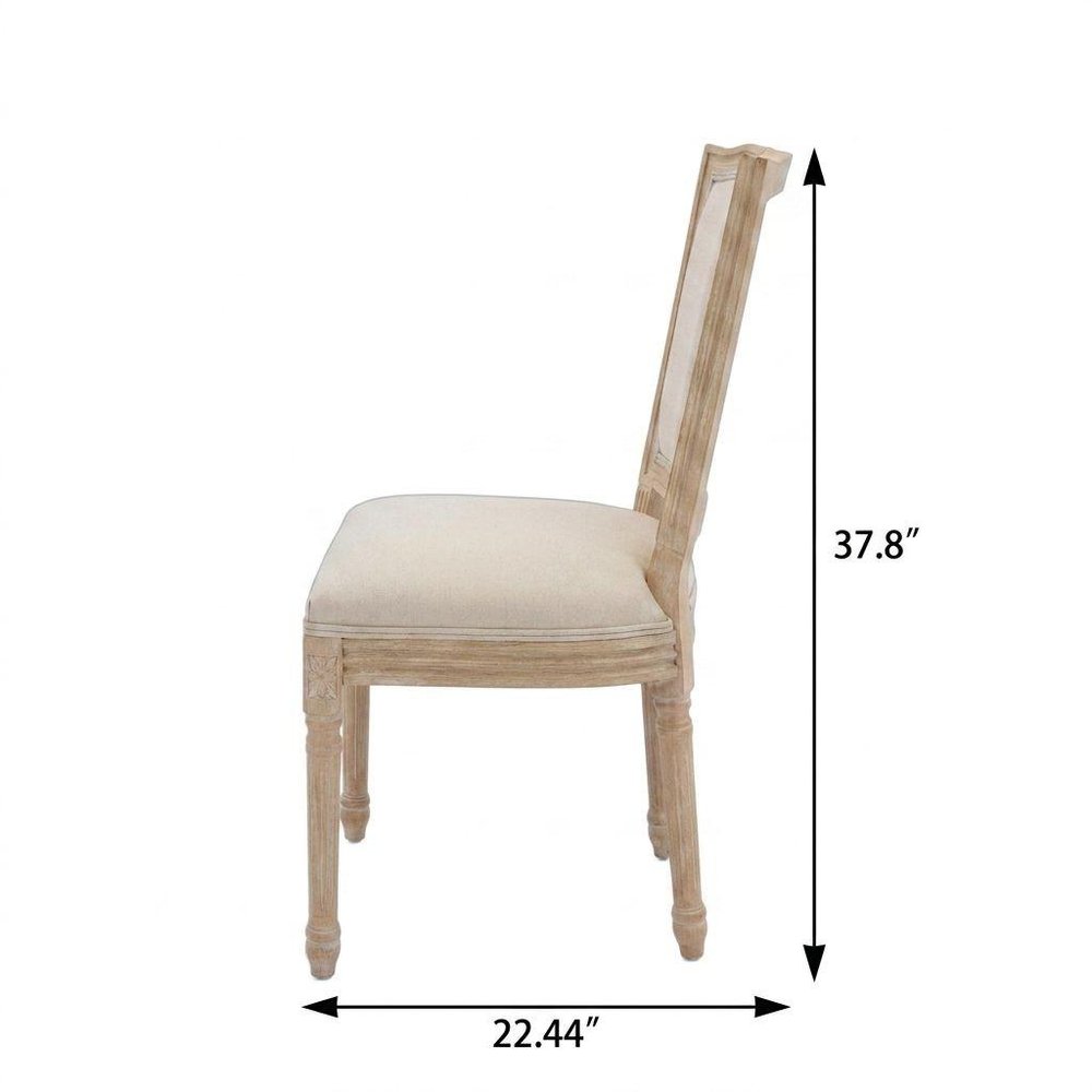 The Wendover Linen Dining Chairs (Set of Two)