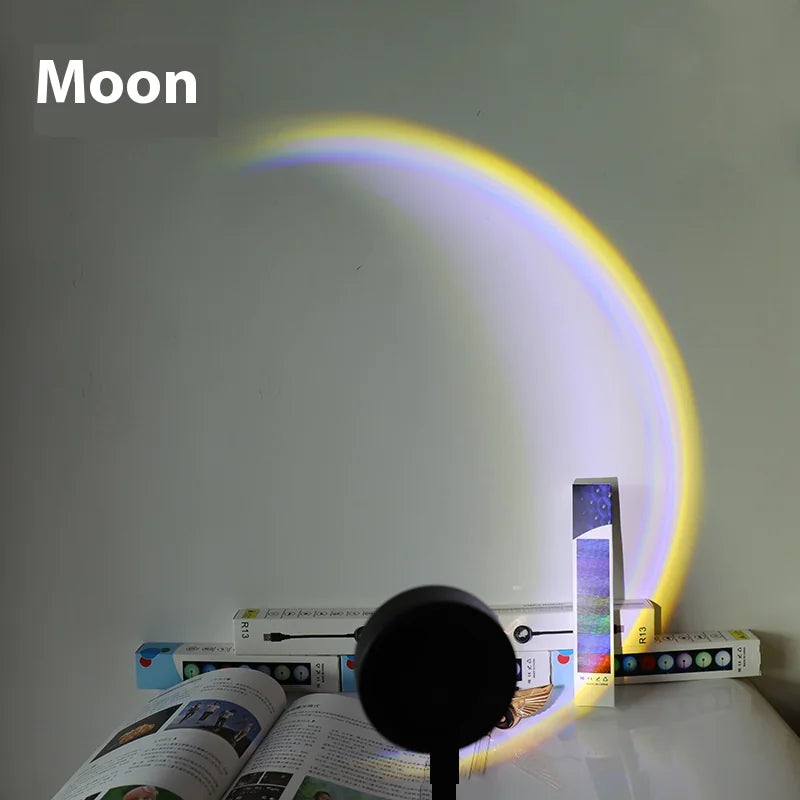 Roomlift Sunset Lamp — RGB Ambient Projector Light - Moon