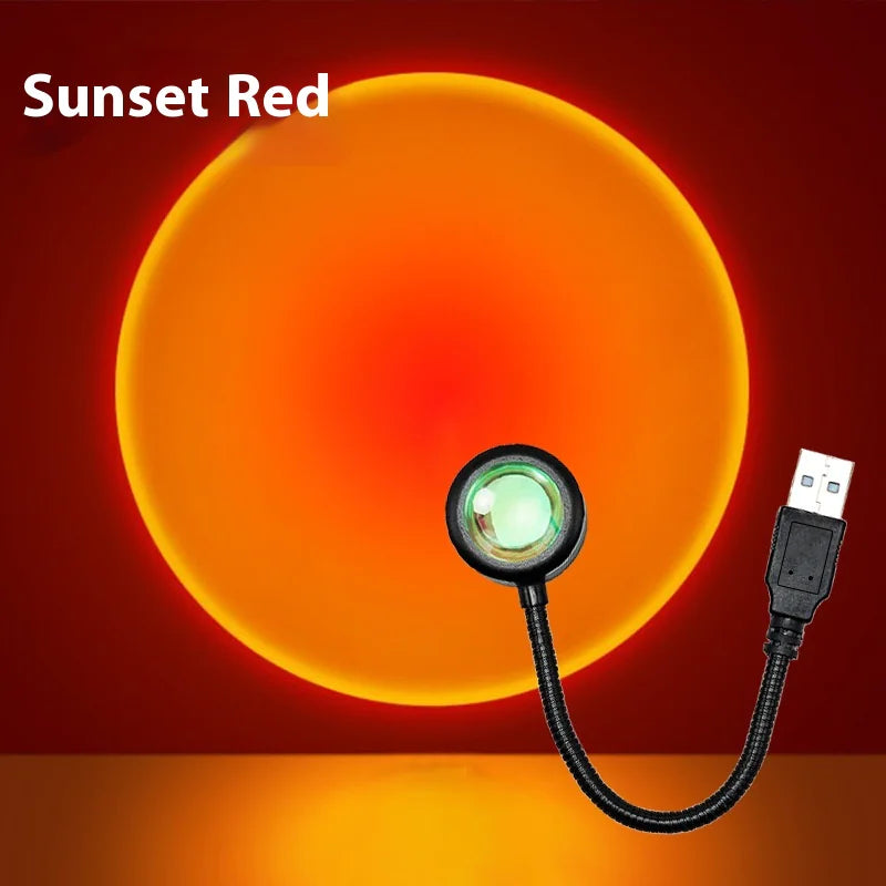 Roomlift Sunset Lamp — RGB Ambient Projector Light - Sunset Red