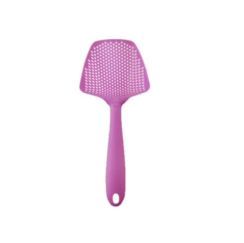 Kitchen Scoop Strainer – Drain & Serve in One - Pink