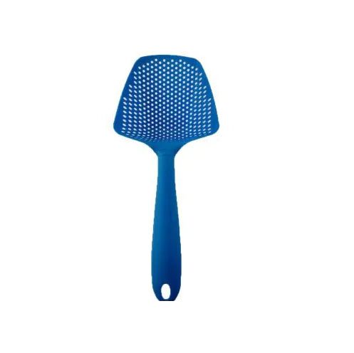 Kitchen Scoop Strainer – Drain & Serve in One - Blue