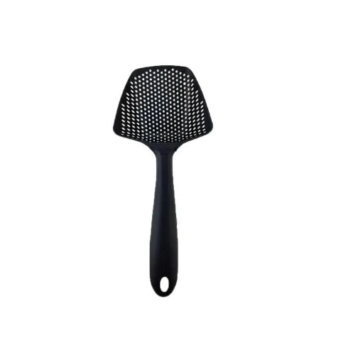 Kitchen Scoop Strainer – Drain & Serve in One - Black
