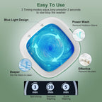 Portable Washing Machine, 12L Upgraded Mini Washing Machine with Spin Basket, Foldable Washer Cleaning for Underwear, Baby Clothes Socks and Small Items, Small Washer for Apartments, Dorm,Rv (Green)