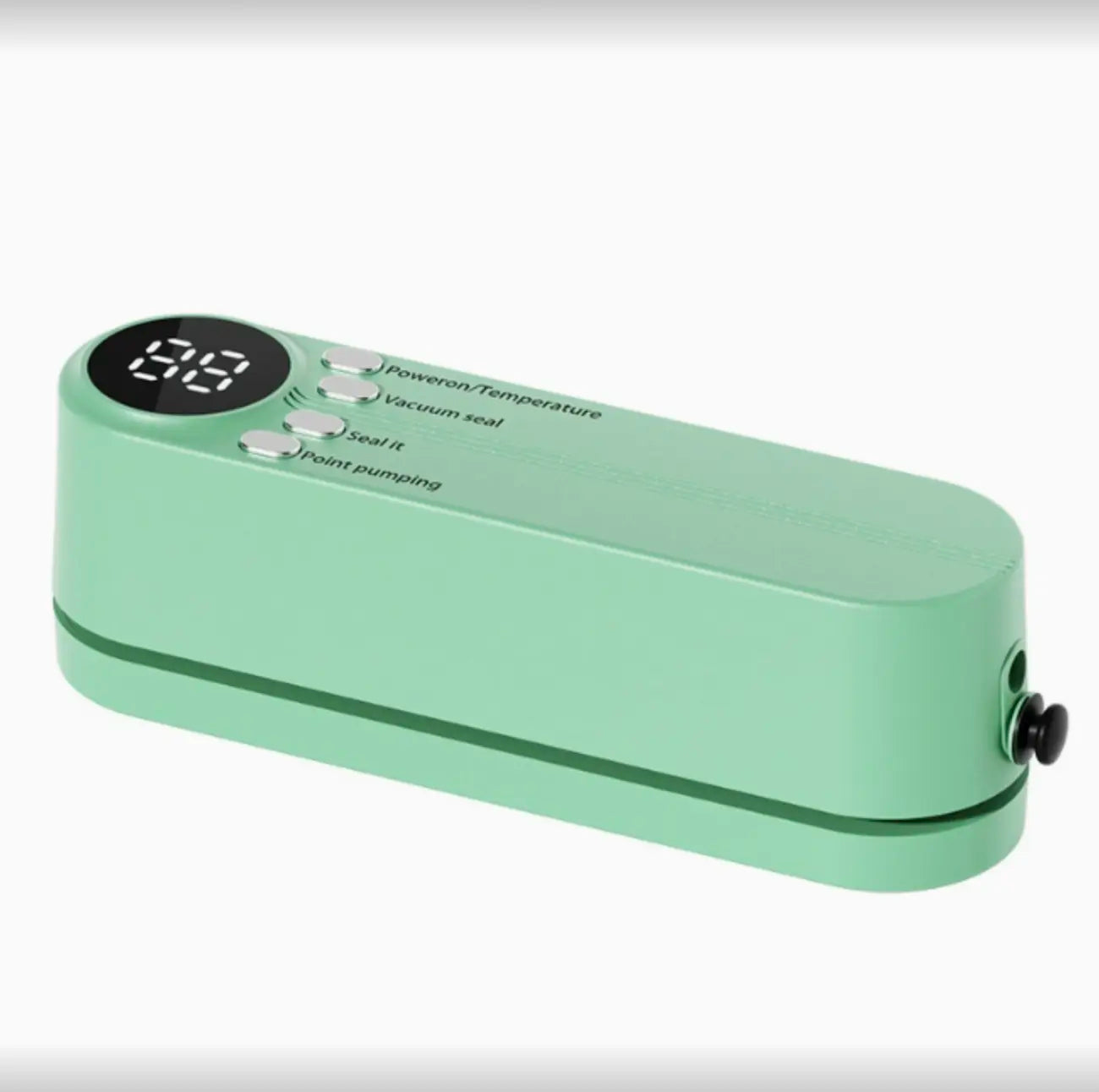 Roomlift Mini Wireless Vacuum Sealer in green — studio