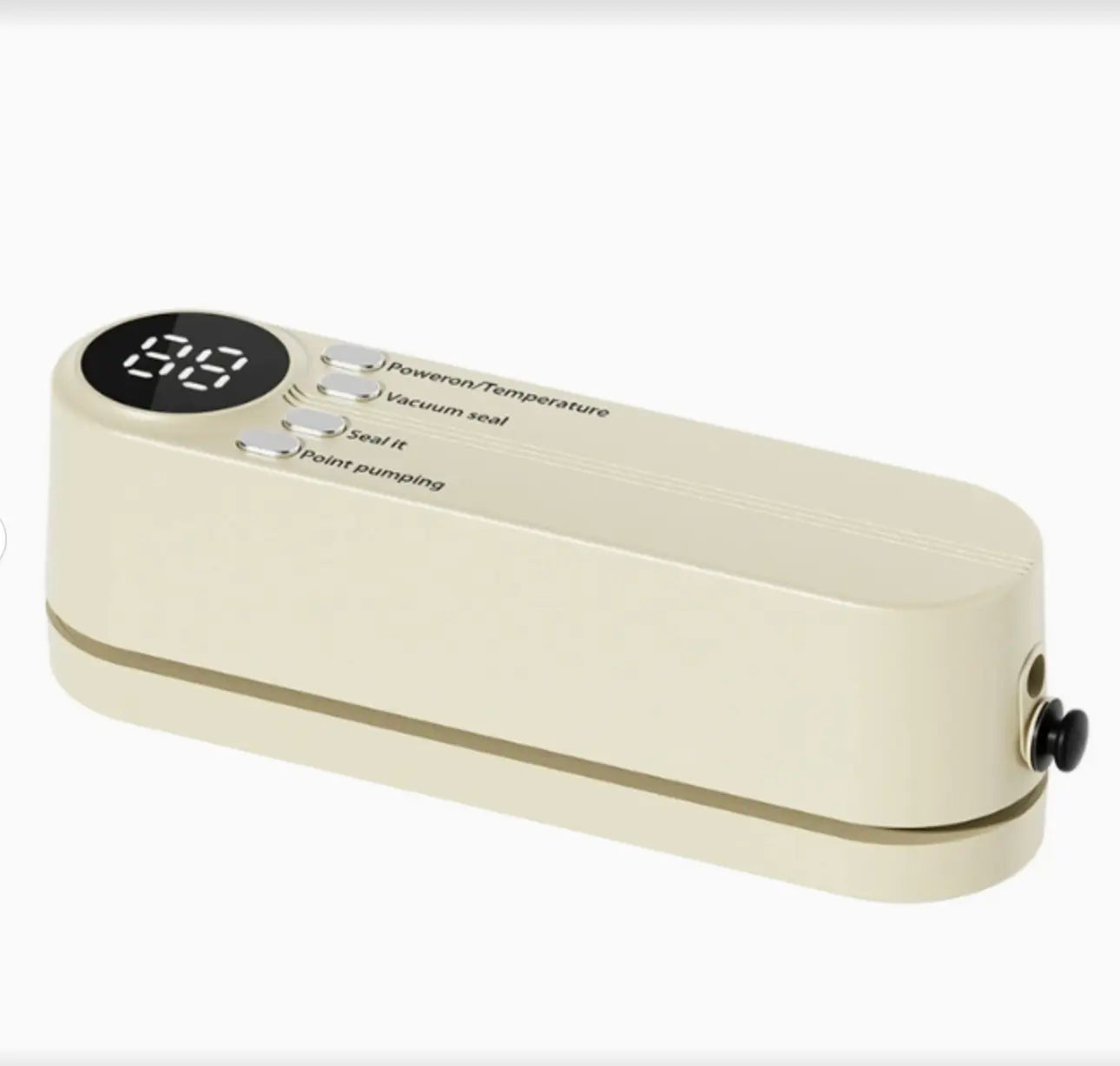 Roomlift Mini Wireless Vacuum Sealer in beige — studio