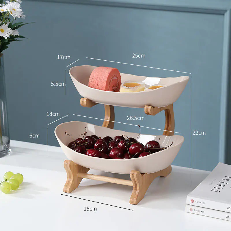 Roomlift two-tier fruit stand dimensions