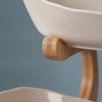 Roomlift fruit stand bamboo frame and bowl detail