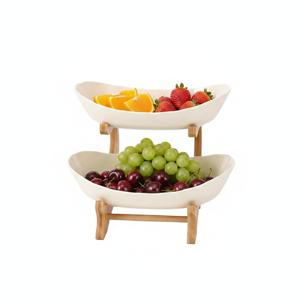 Roomlift fruit stand styled with fresh fruit