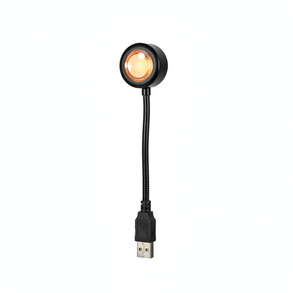 Roomlift Sunset Lamp head gooseneck and USB plug