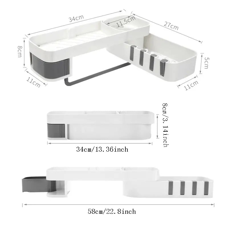 Roomlift shower caddy dimensions
