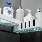 Roomlift waterproof shower caddy in use