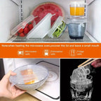 Roomlift stretch lids keeping food fresh in the fridge