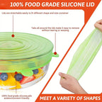 Roomlift food-grade silicone stretch lids stretch to fit